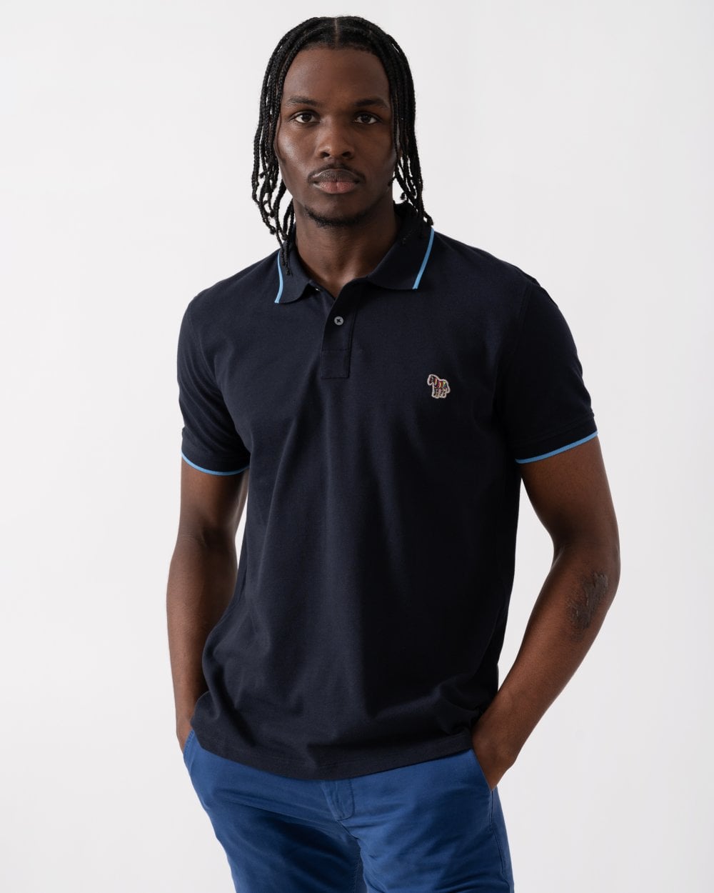 Paul Smith PS Paul Smith Mens Reg Fit Zebra Badge Polo M2R-151LZ-L21580