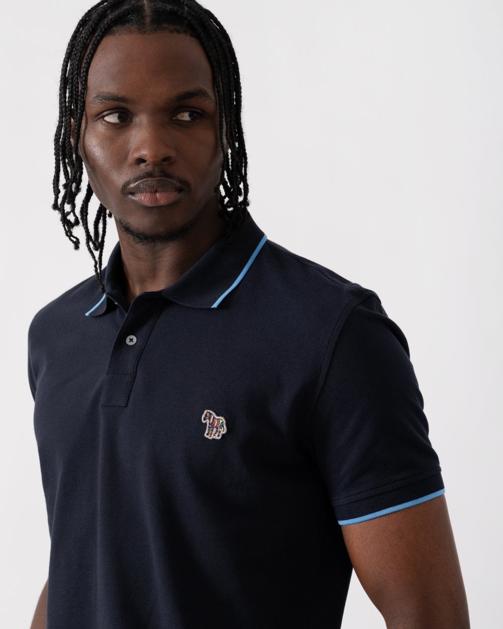 Paul Smith PS Paul Smith Mens Reg Fit Zebra Badge Polo M2R-151LZ-L21580