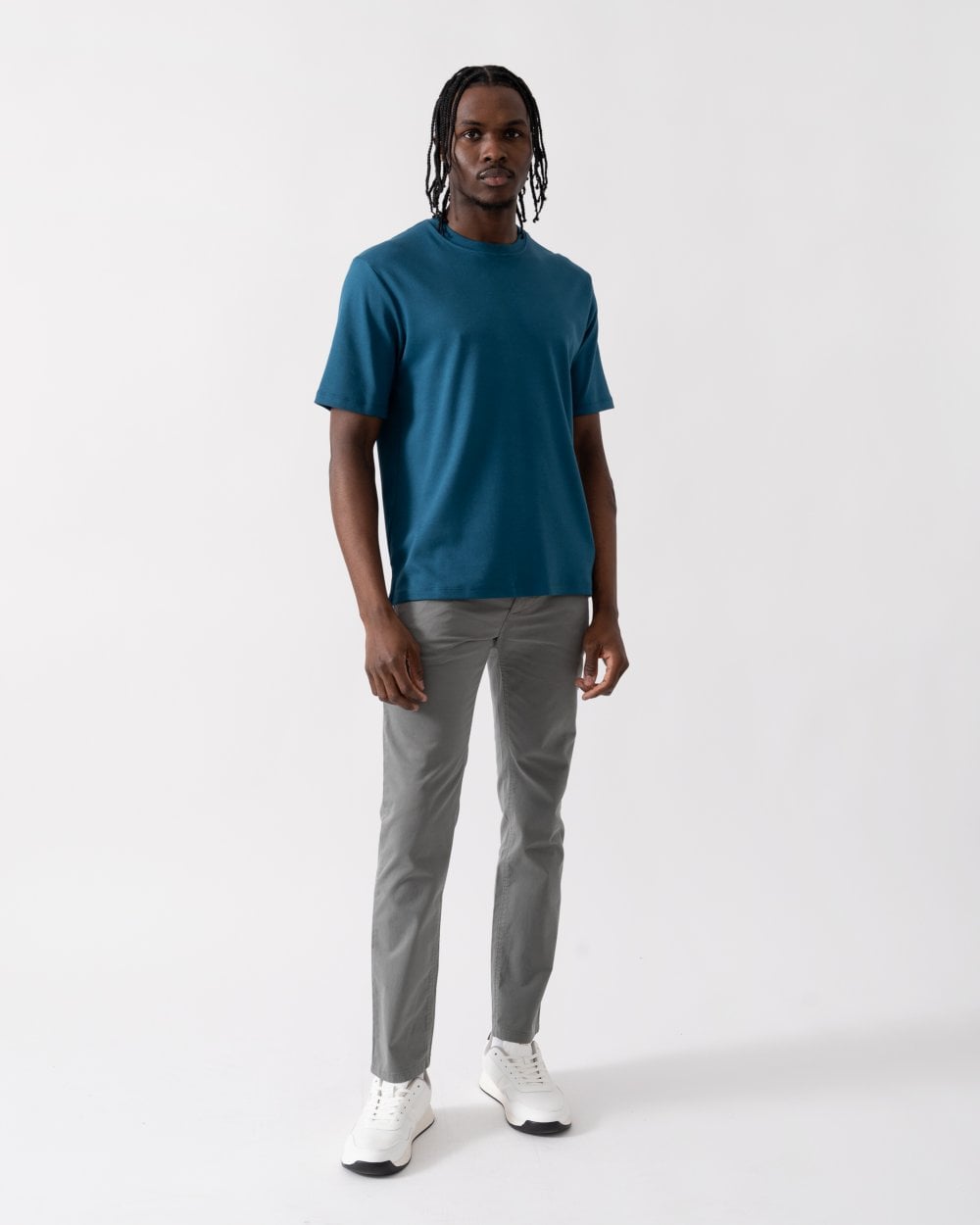 Oliver Sweeney Palmela Mens Crew Neck T-Shirt - Petrol