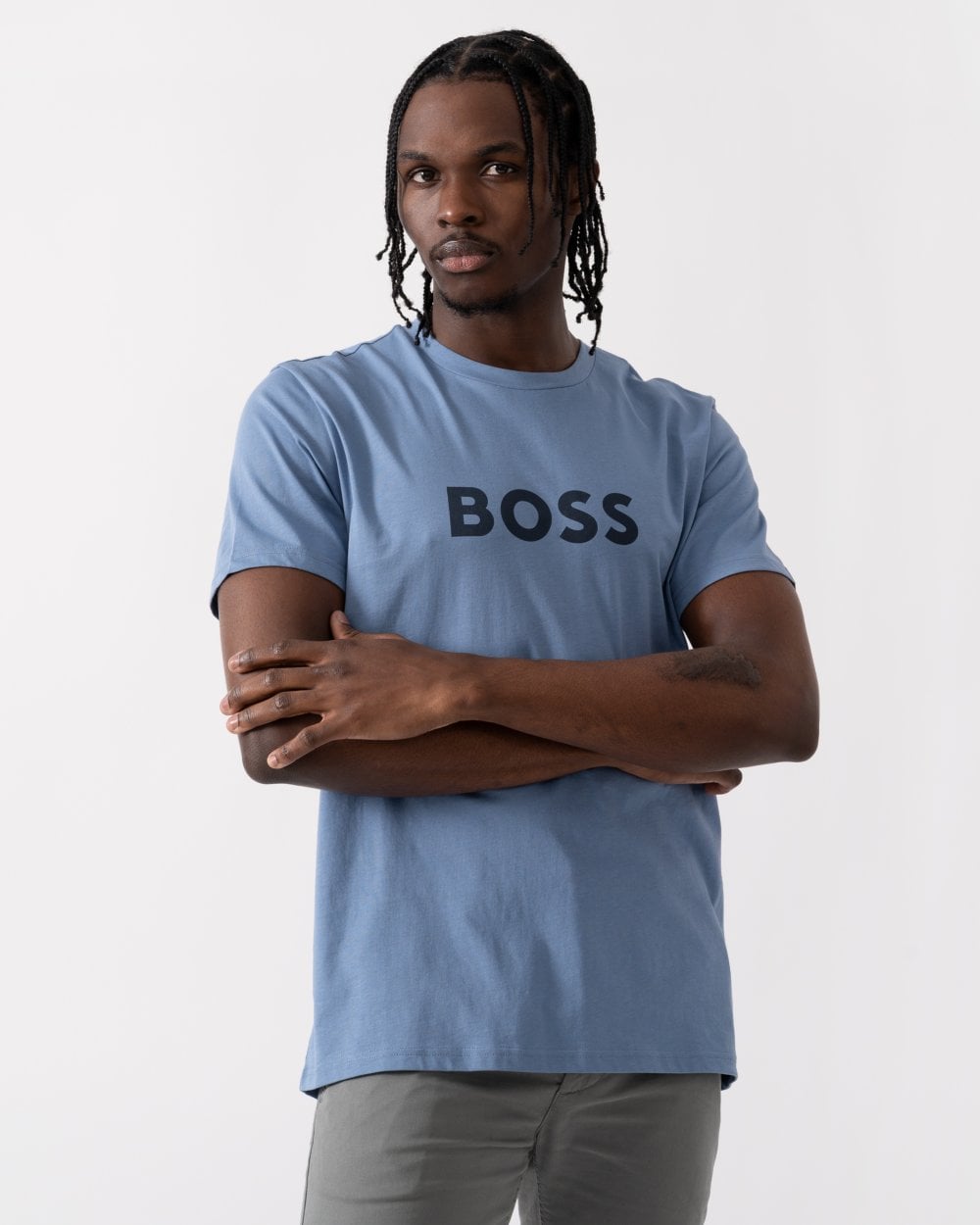 BOSS Orange RN Mens Center Logo T-Shirt