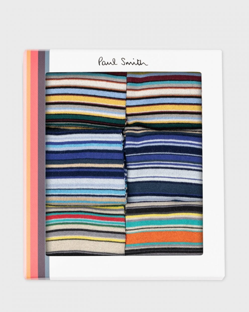 Paul Smith Paul Smith 6-Pack Mens Signature Stripe Socks