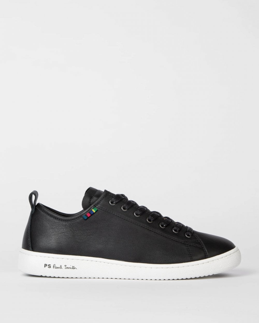 Paul Smith Miyata Mens Calf Leather Trainers - 79 Black/White