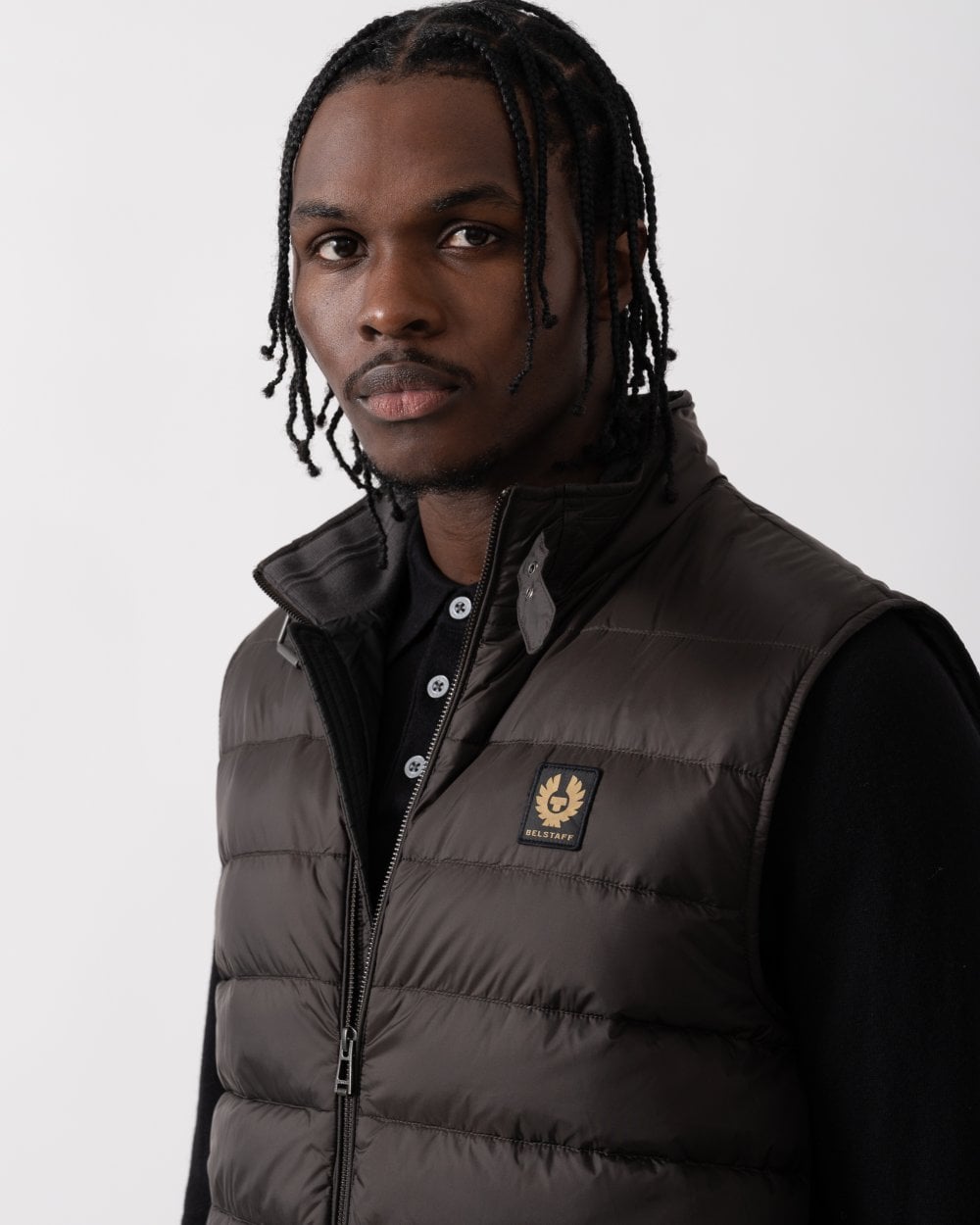 Belstaff Mens Lightweight Down Circuit Gilet - Burnt Oak