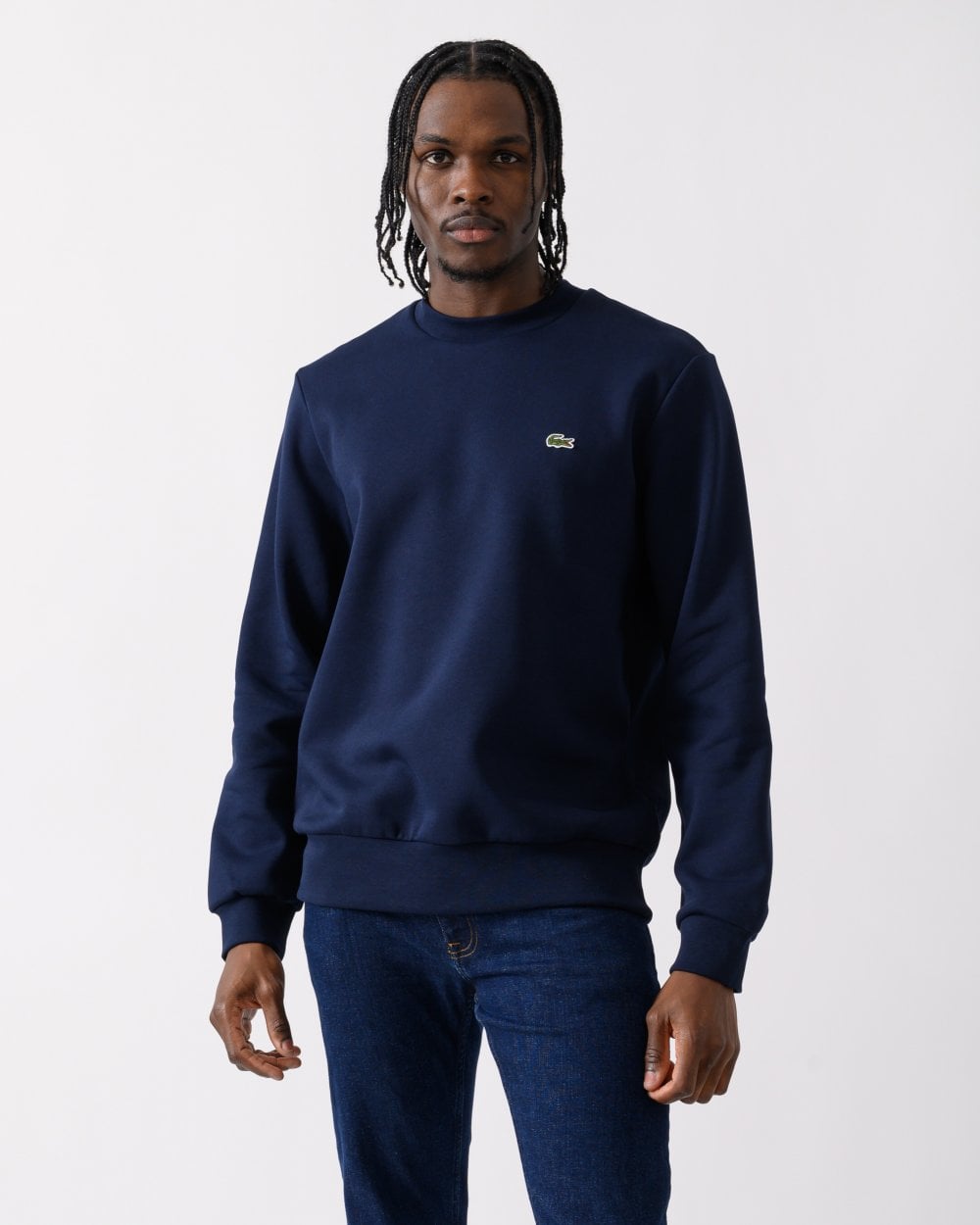 Lacoste Mens Crew Neck Fleece Sweatshirt