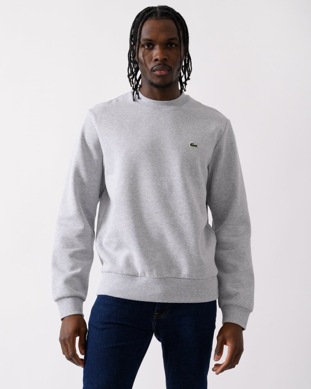 Lacoste Mens Crew Neck Fleece Sweatshirt