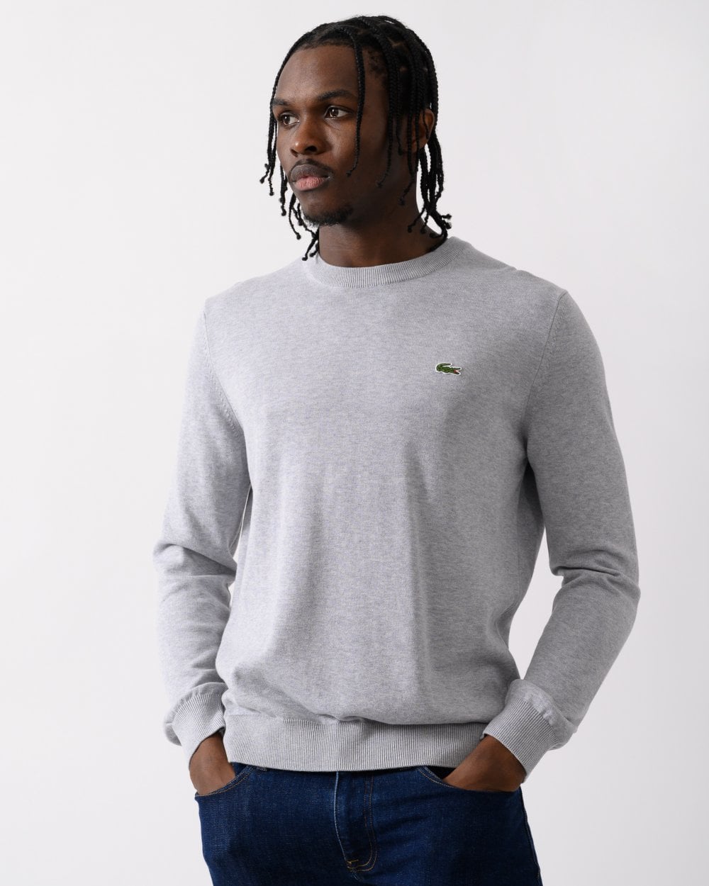 Lacoste Mens Organic Cotton Crew Neck Sweater