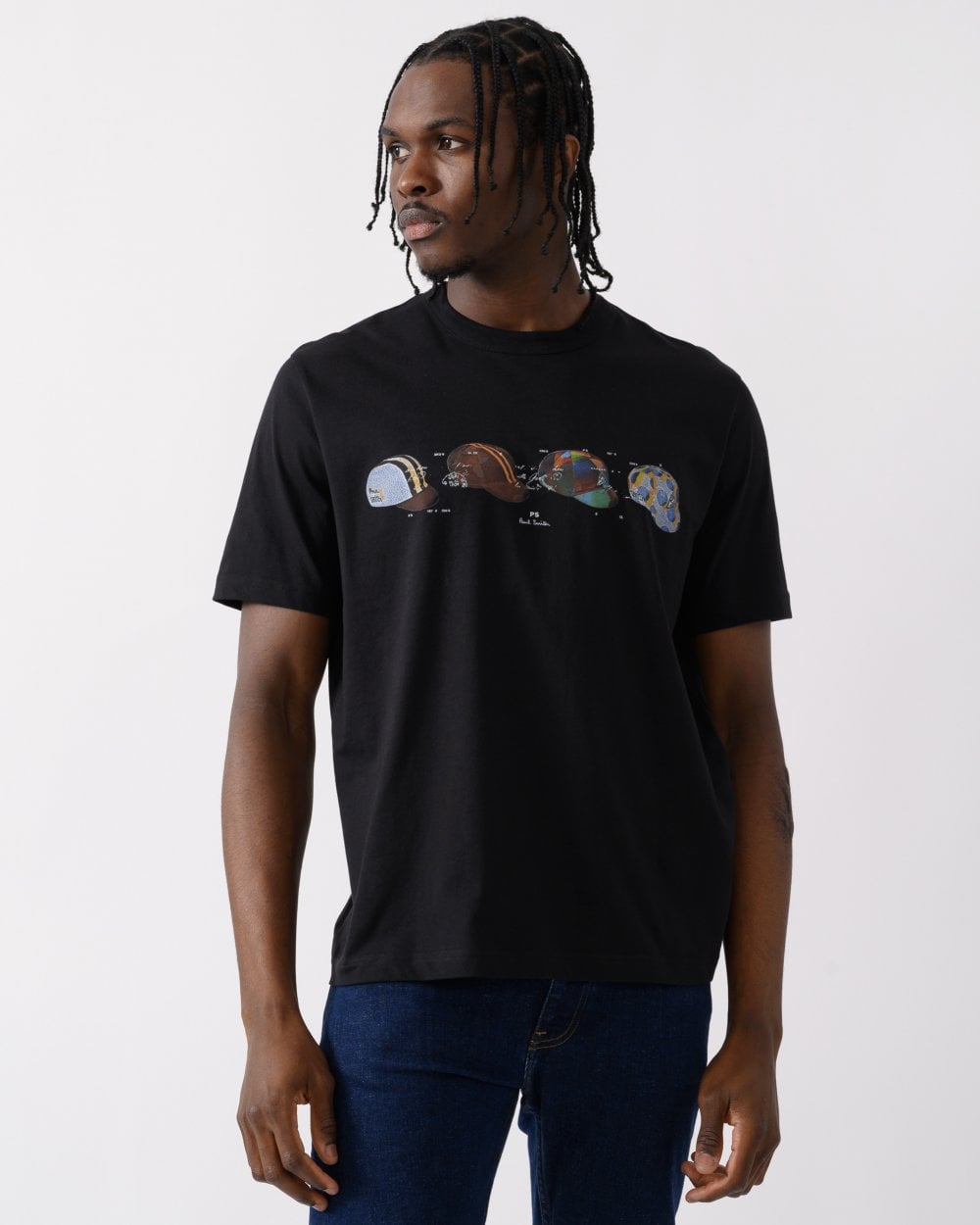 PS Paul Smith Mens Cycling Caps Graphic T-Shirt