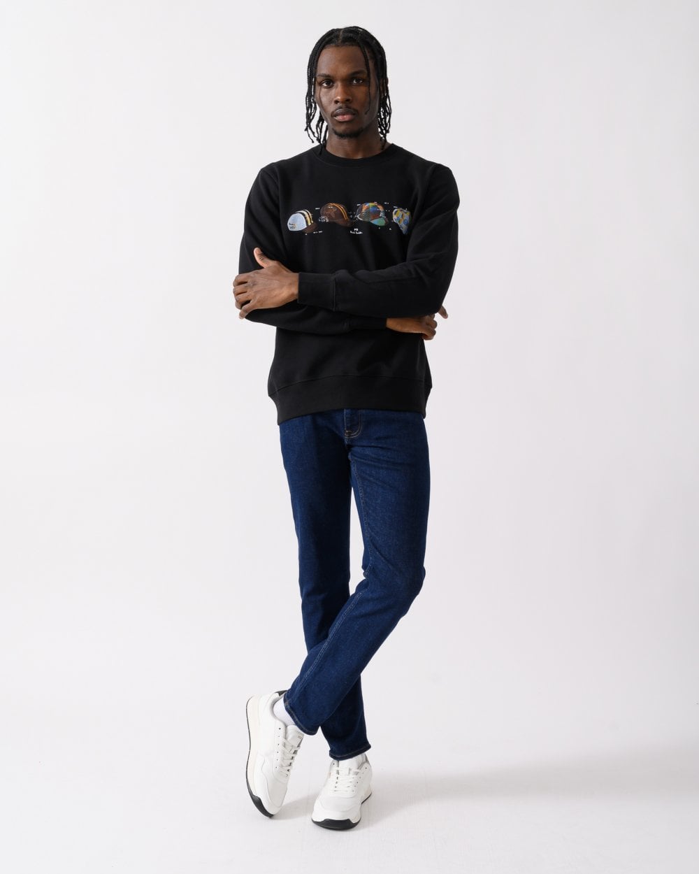 Paul Smith PS Paul Smith Mens Cycling Caps Graphic Sweatshirt