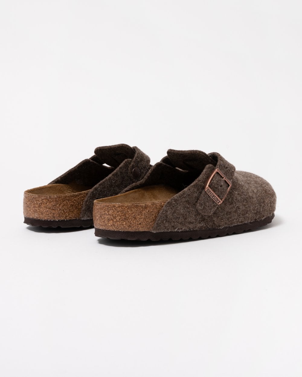 Birkenstock Boston Wool Felt Unisex Clogs - Cacao