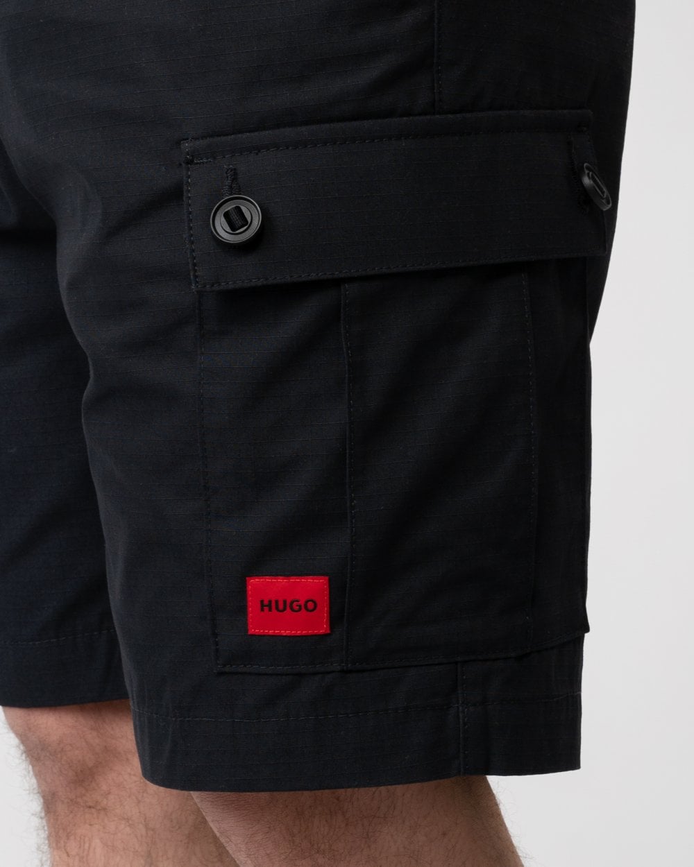 HUGO Garlio242 Mens Cargo Shorts - Black 001