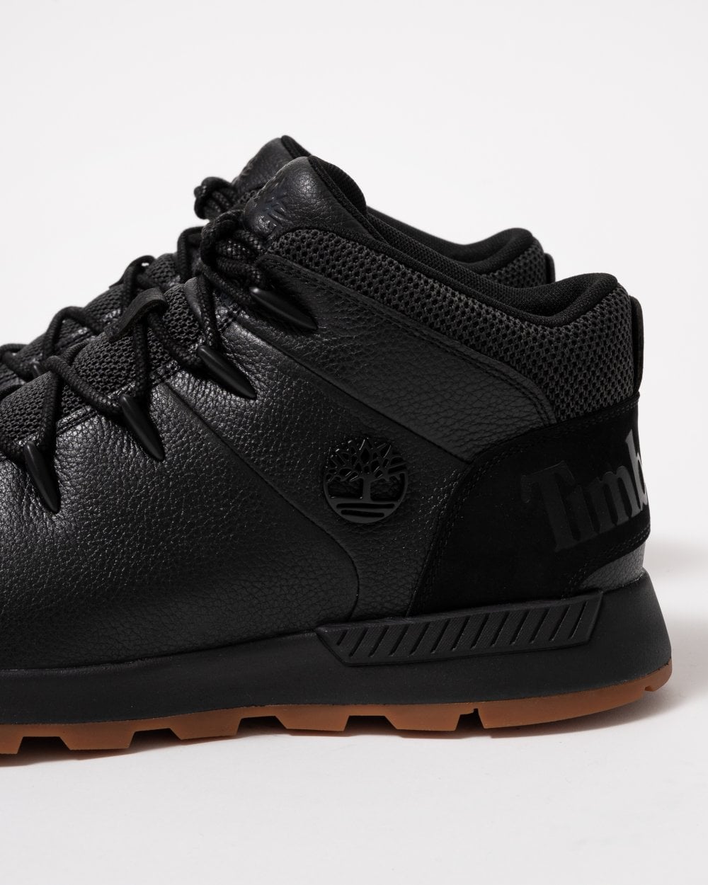 Timberland Sprint Trekker Mid Leather Mens Boots - Jet Black