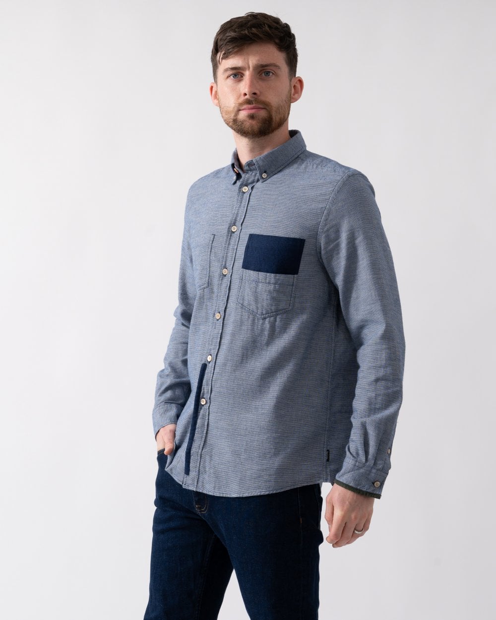 Paul Smith PS Paul Smith Mens Long Sleeve Regular Fit Shirt M2R-159Z-N22219