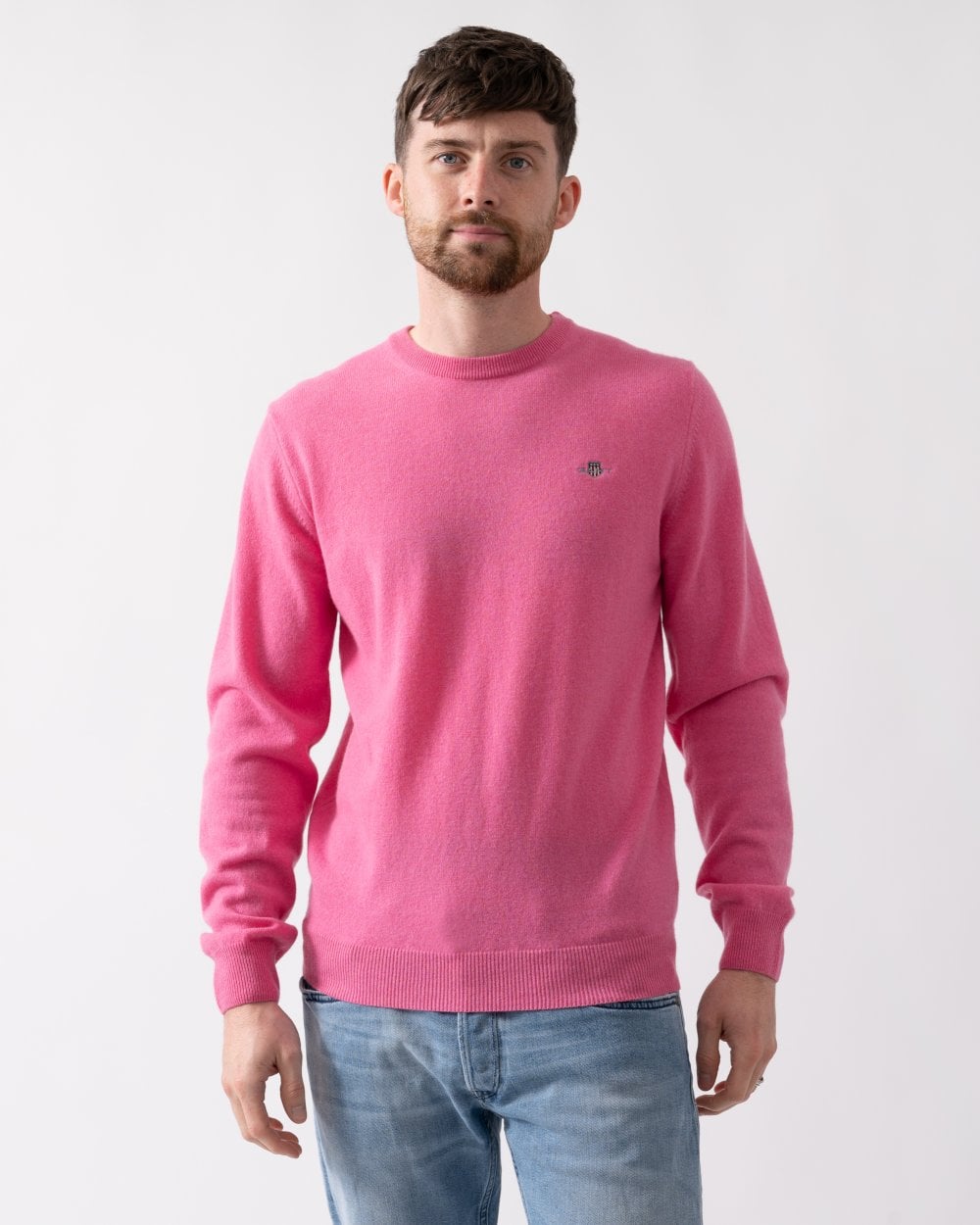 GANT Mens Superfine Lambswool Crew Neck Jumper