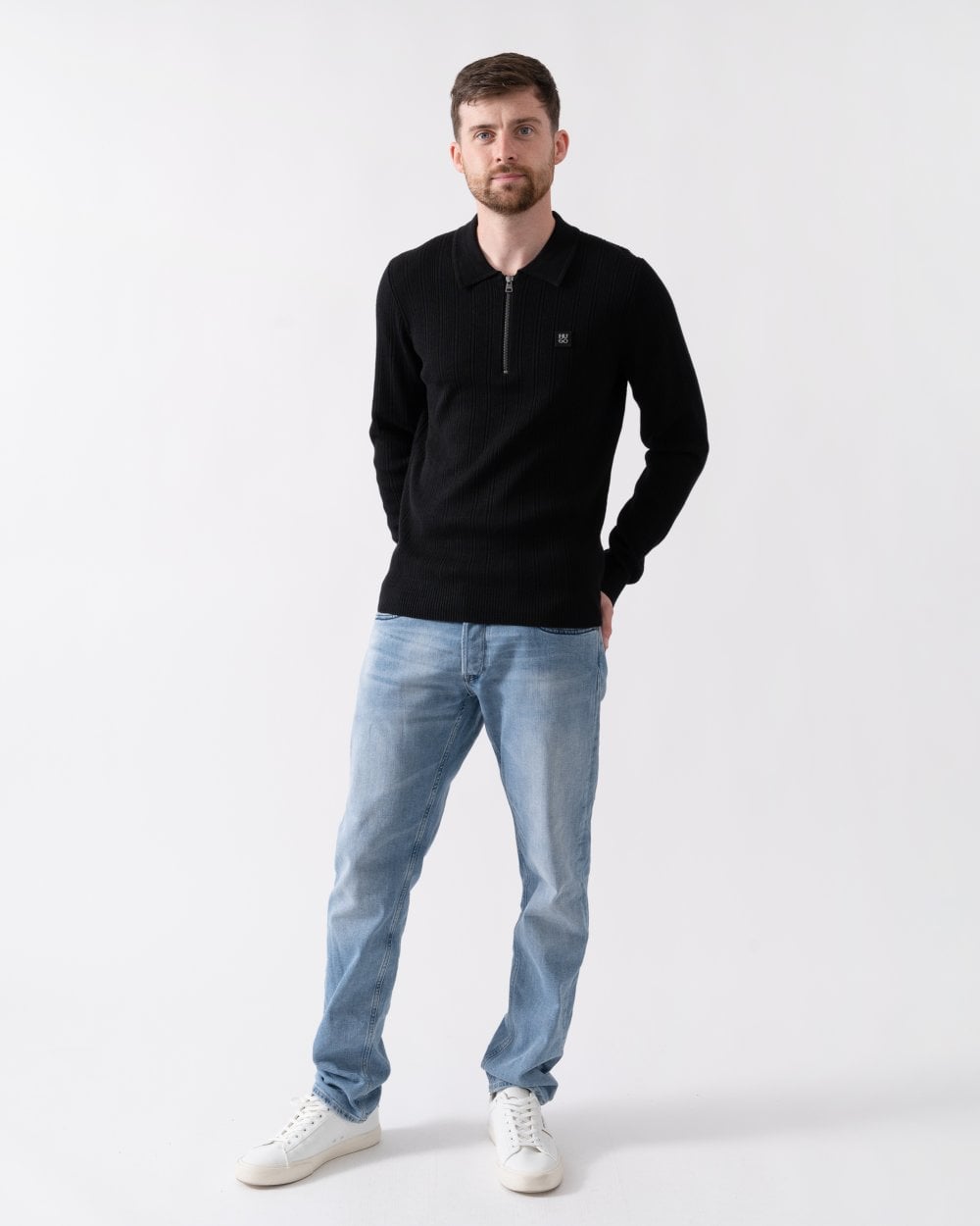 HUGO HUGO Sastoro Mens 1/4 Zip Jumper