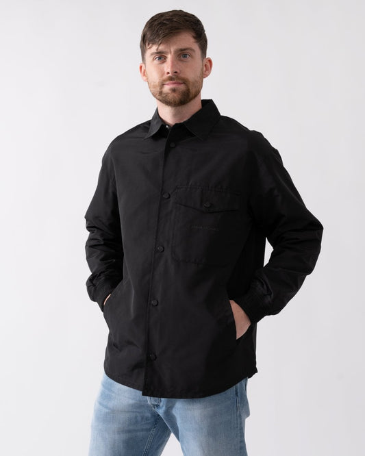 Armani Exchange Armani Exchange Mens Logo Pocket Overshirt