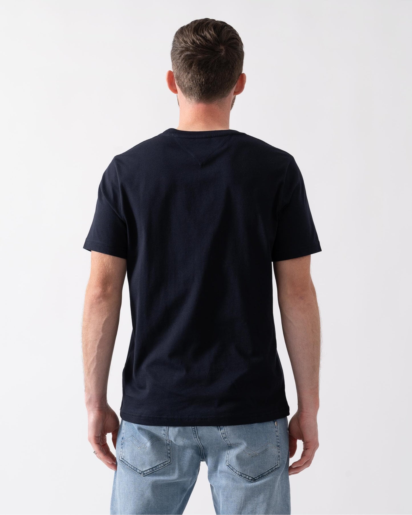 Tommy Hilfiger Tommy Hilfiger Hilfiger Flag Embroidered Mens T-Shirt