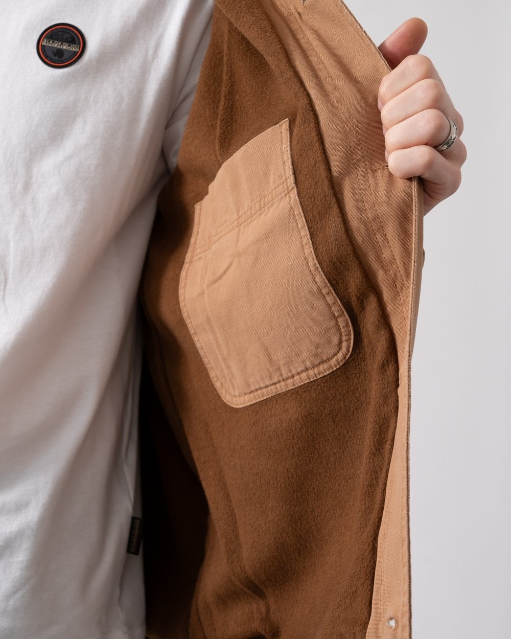 GANT Mens Cotton Work Jacket - 210 Roasted Walnut