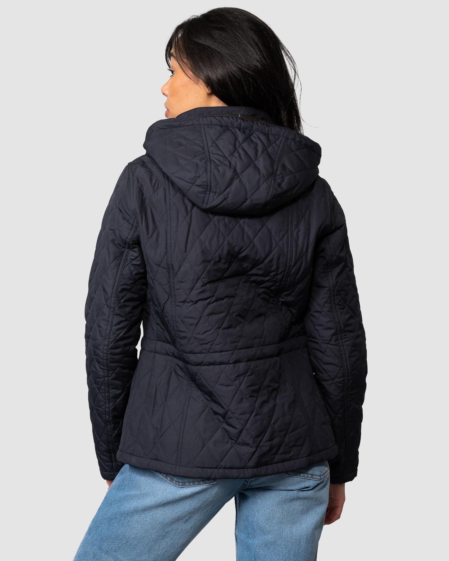 Barbour Millfire Quilted Womens Jacket - Navy/Classic