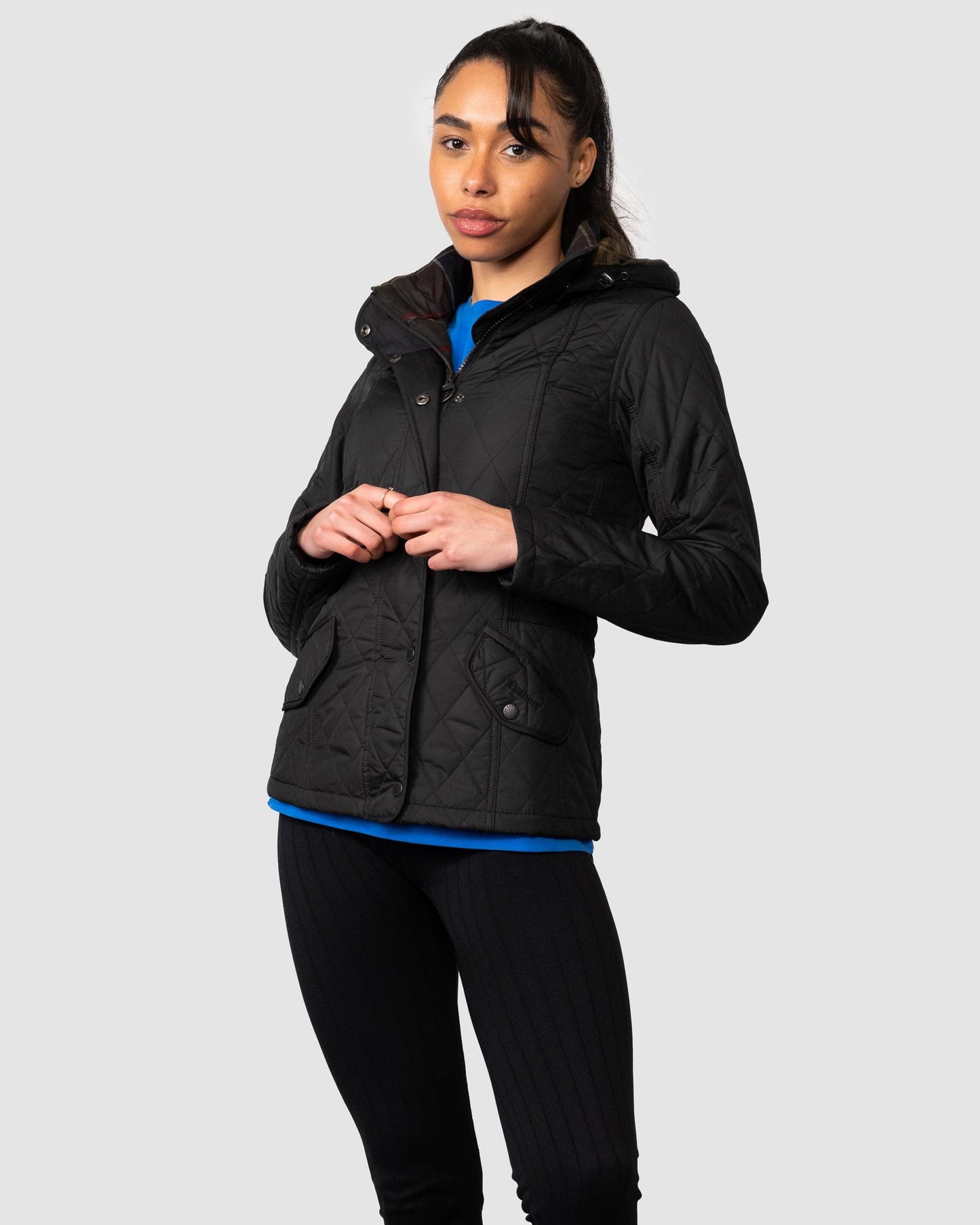 Barbour Millfire Quilted Womens Jacket - Black/Classic