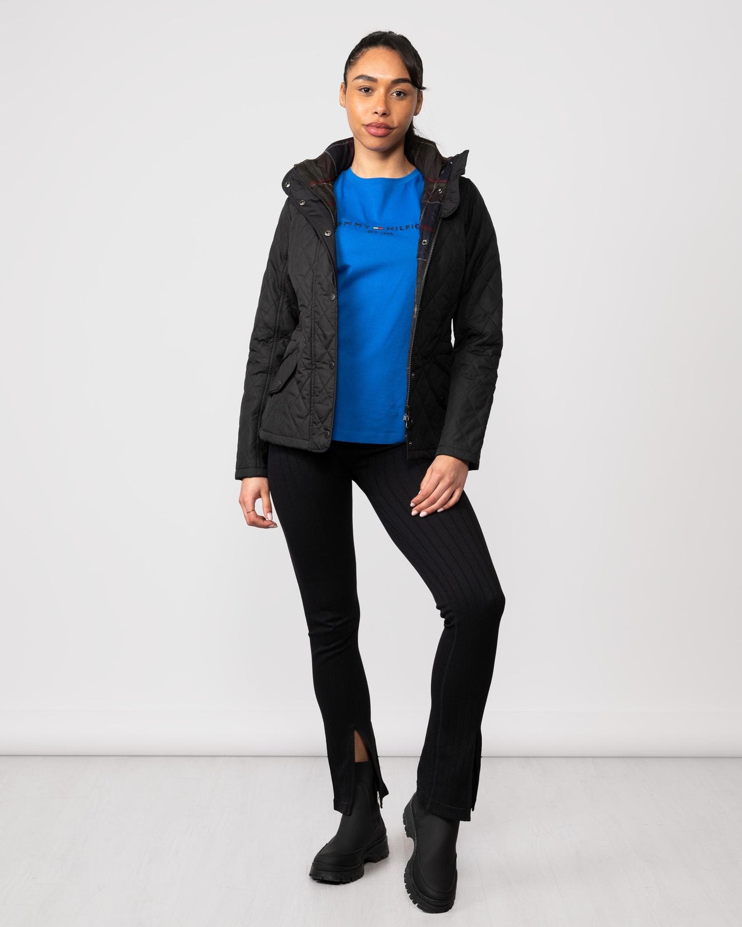 Barbour Millfire Quilted Womens Jacket - Black/Classic