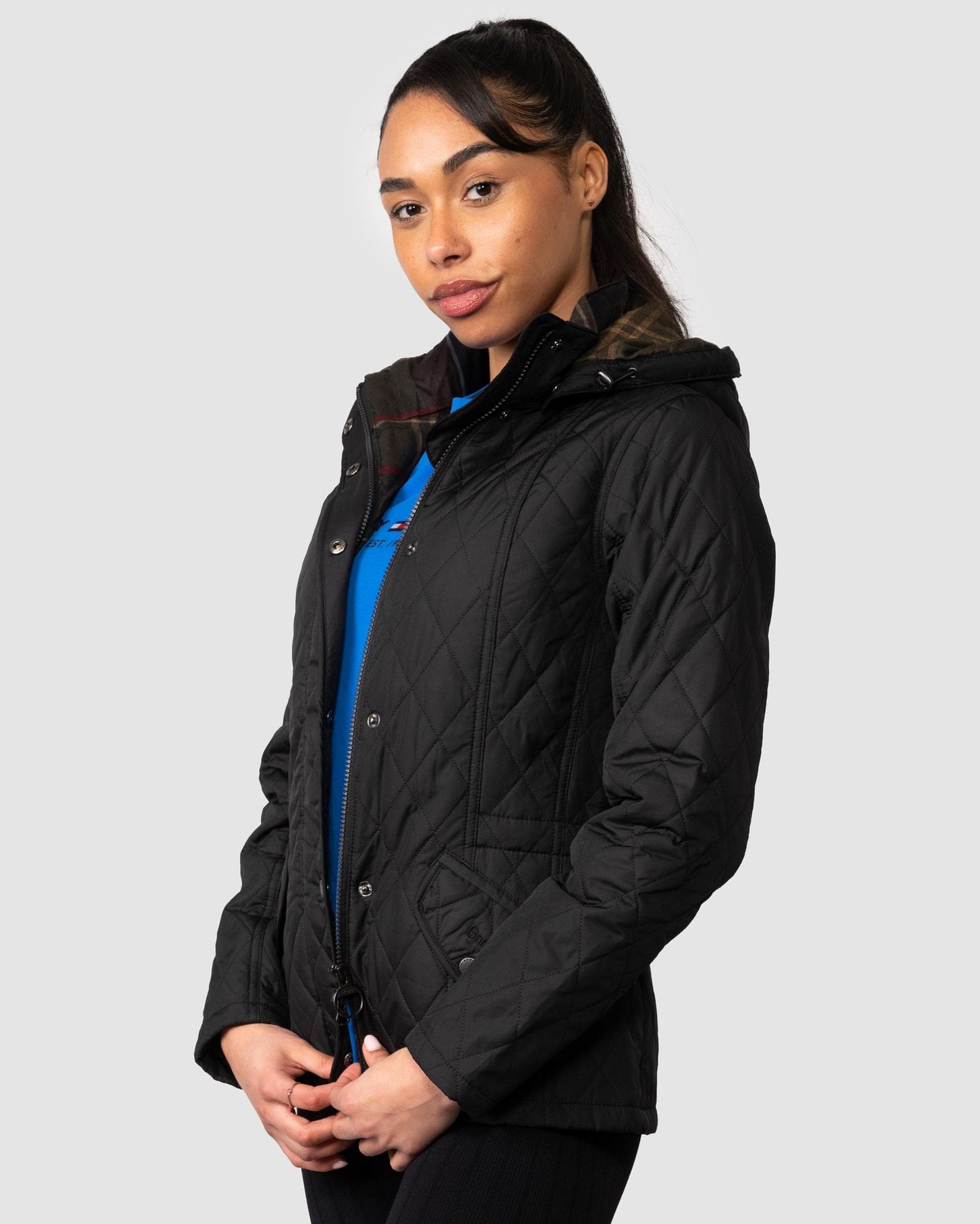 Barbour Millfire Quilted Womens Jacket - Black/Classic