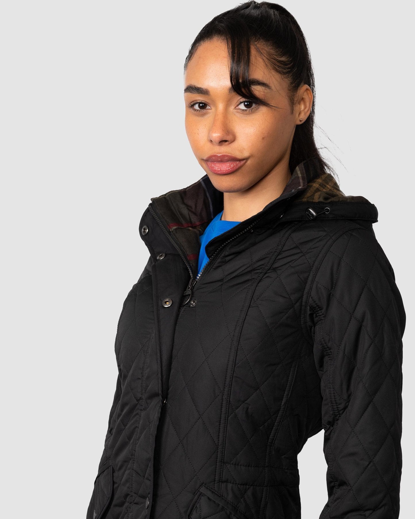 Barbour Millfire Quilted Womens Jacket - Black/Classic