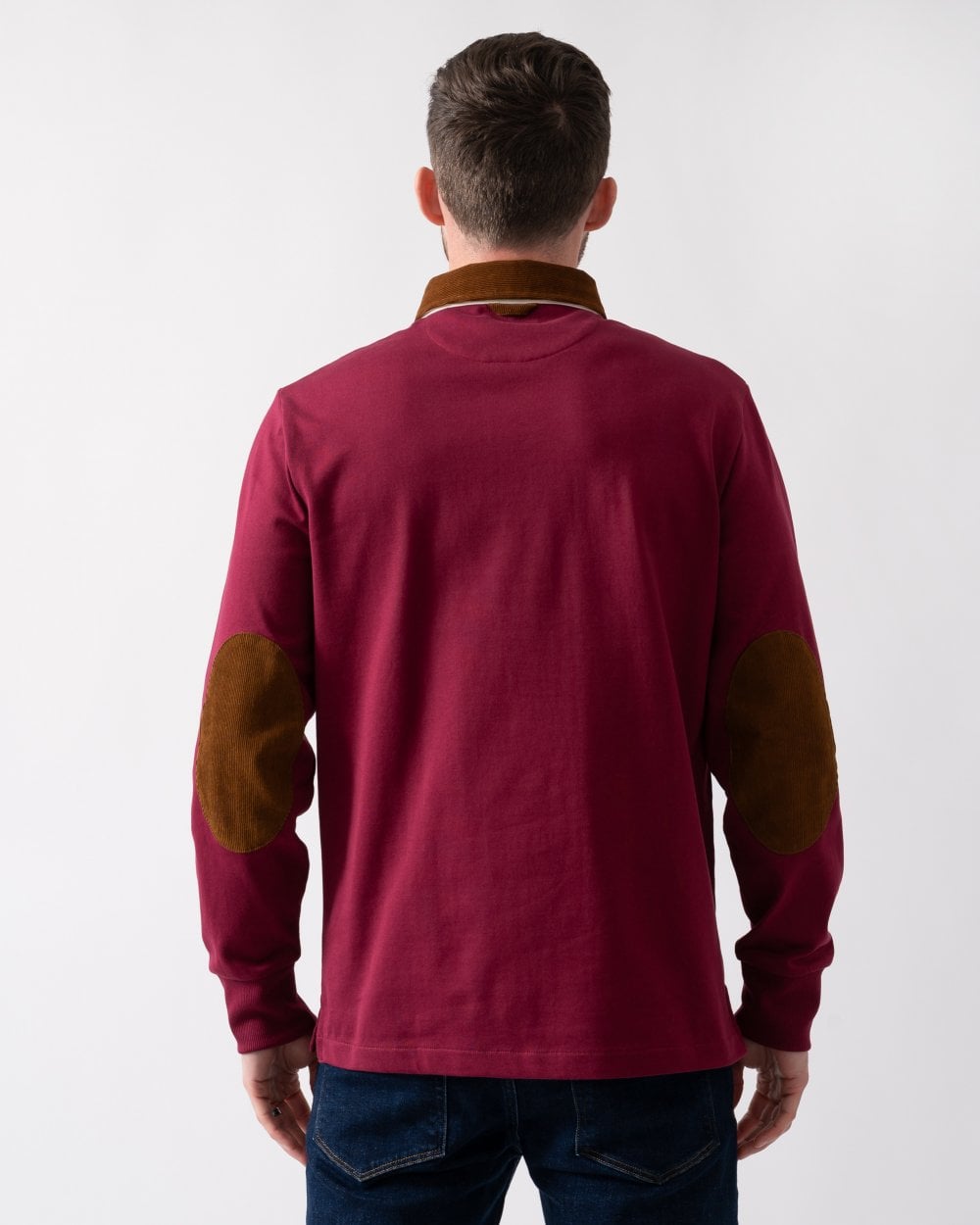 GANT Mens Cord Collar Heavy Rugger - 558 Rich Wine