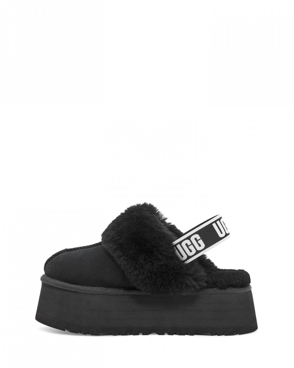 UGG Funkette Womens Platform Slippers - Black