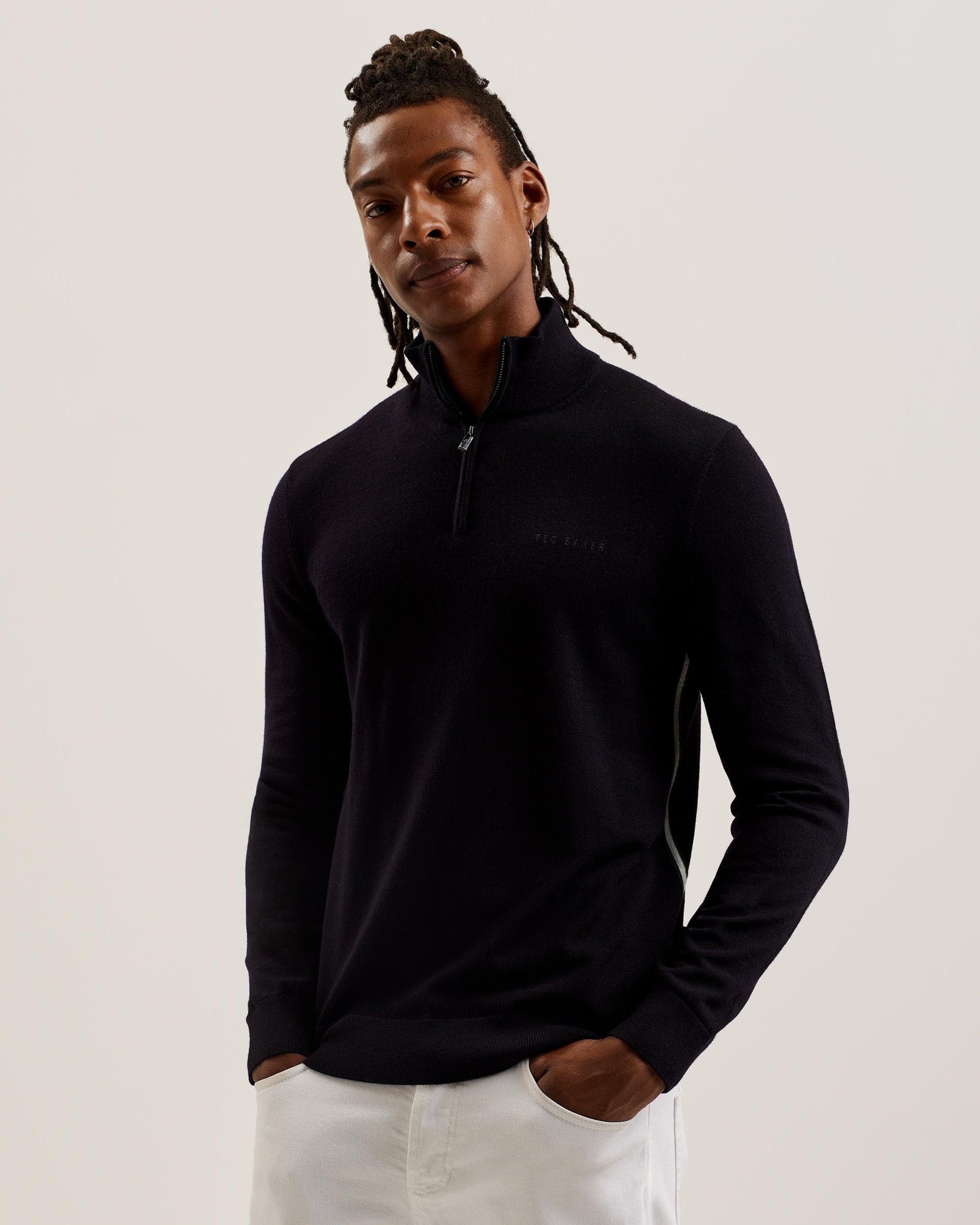Ted Baker Ted Baker Fashbee Mens Half Zip Jumper