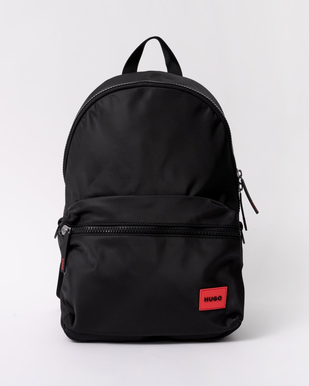 HUGO Ethon Backpack with Red Rubber Logo Label and Top Handle NOS