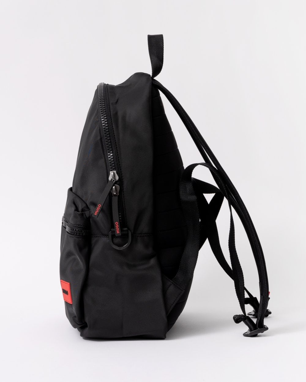 HUGO Ethon Backpack with Red Rubber Logo Label and Top Handle NOS