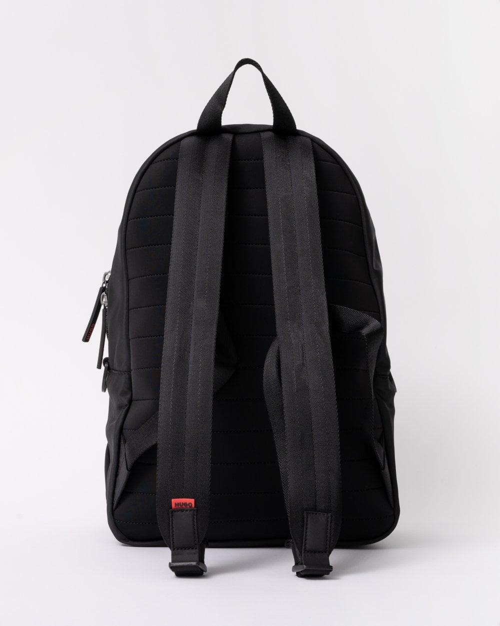 HUGO Ethon Backpack with Red Rubber Logo Label and Top Handle NOS