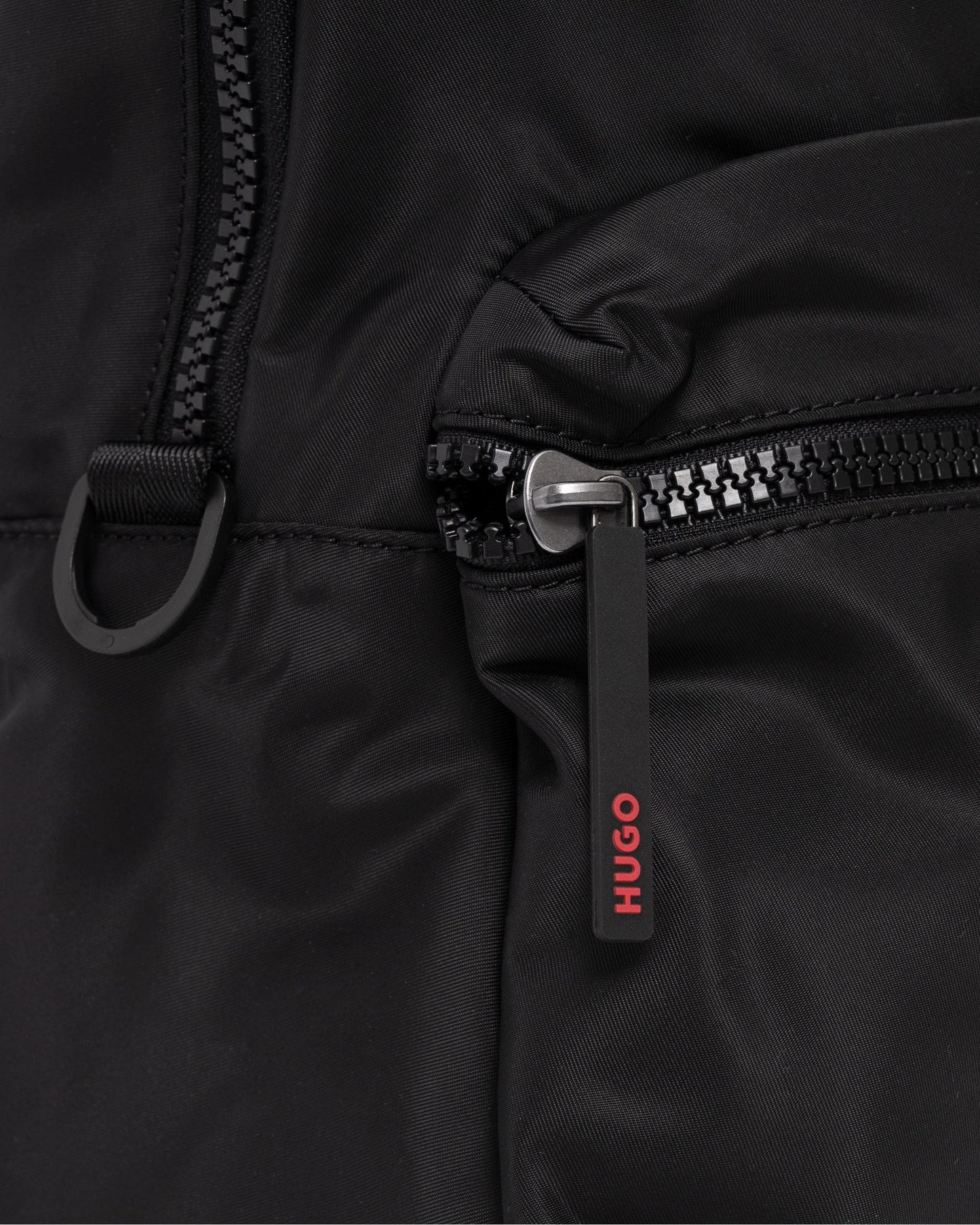 HUGO Ethon Backpack with Red Rubber Logo Label and Top Handle NOS