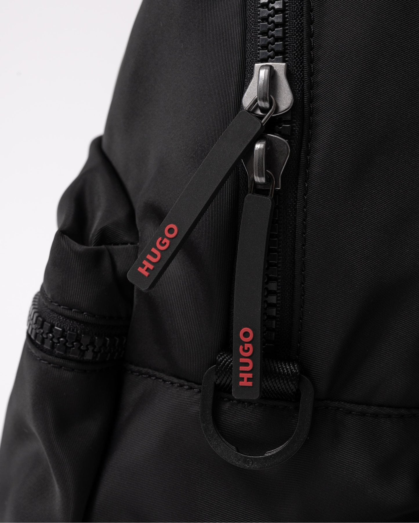 HUGO Ethon Backpack with Red Rubber Logo Label and Top Handle NOS