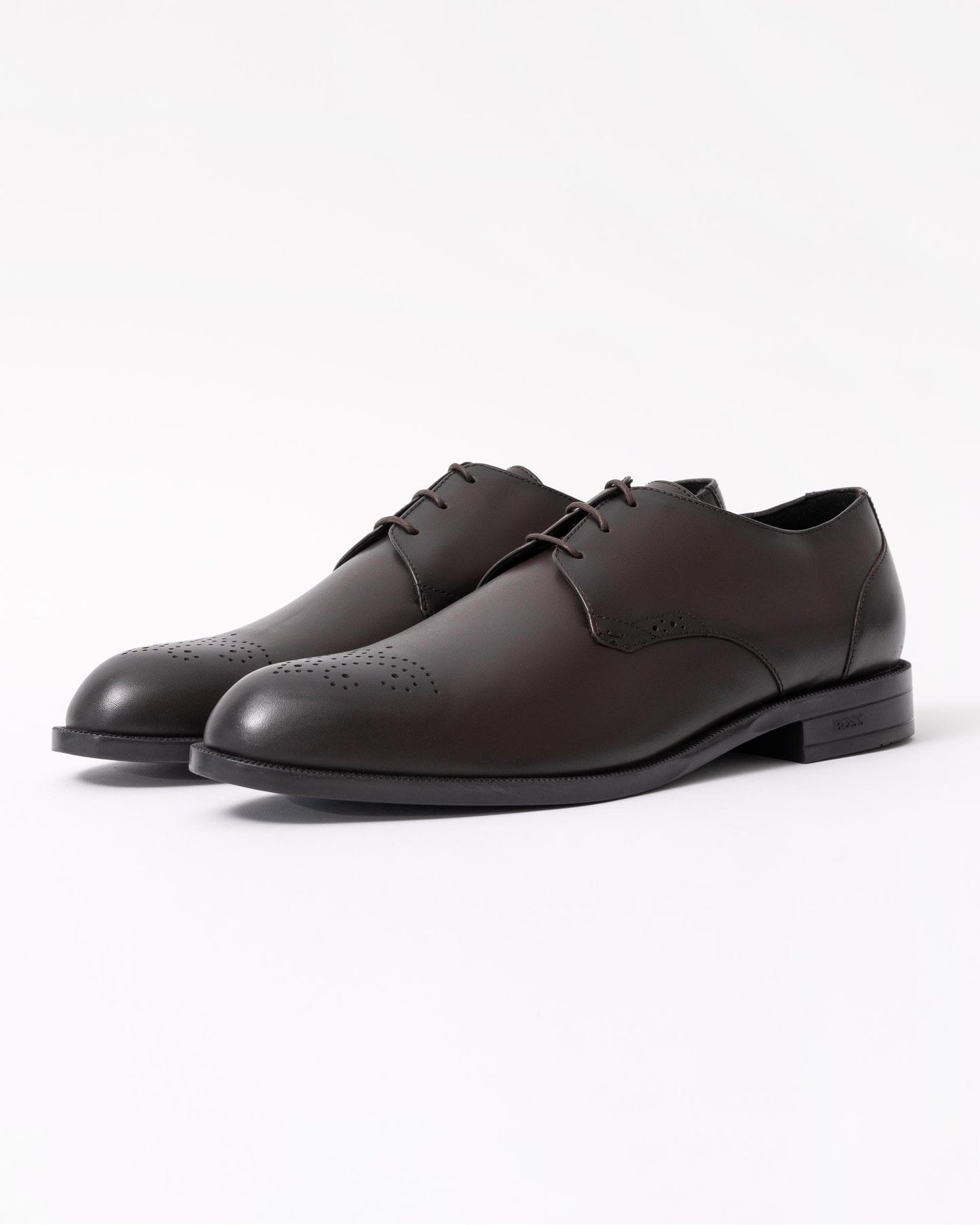 BOSS Orange Tayil Mens Burnished Leather Derby Shoes