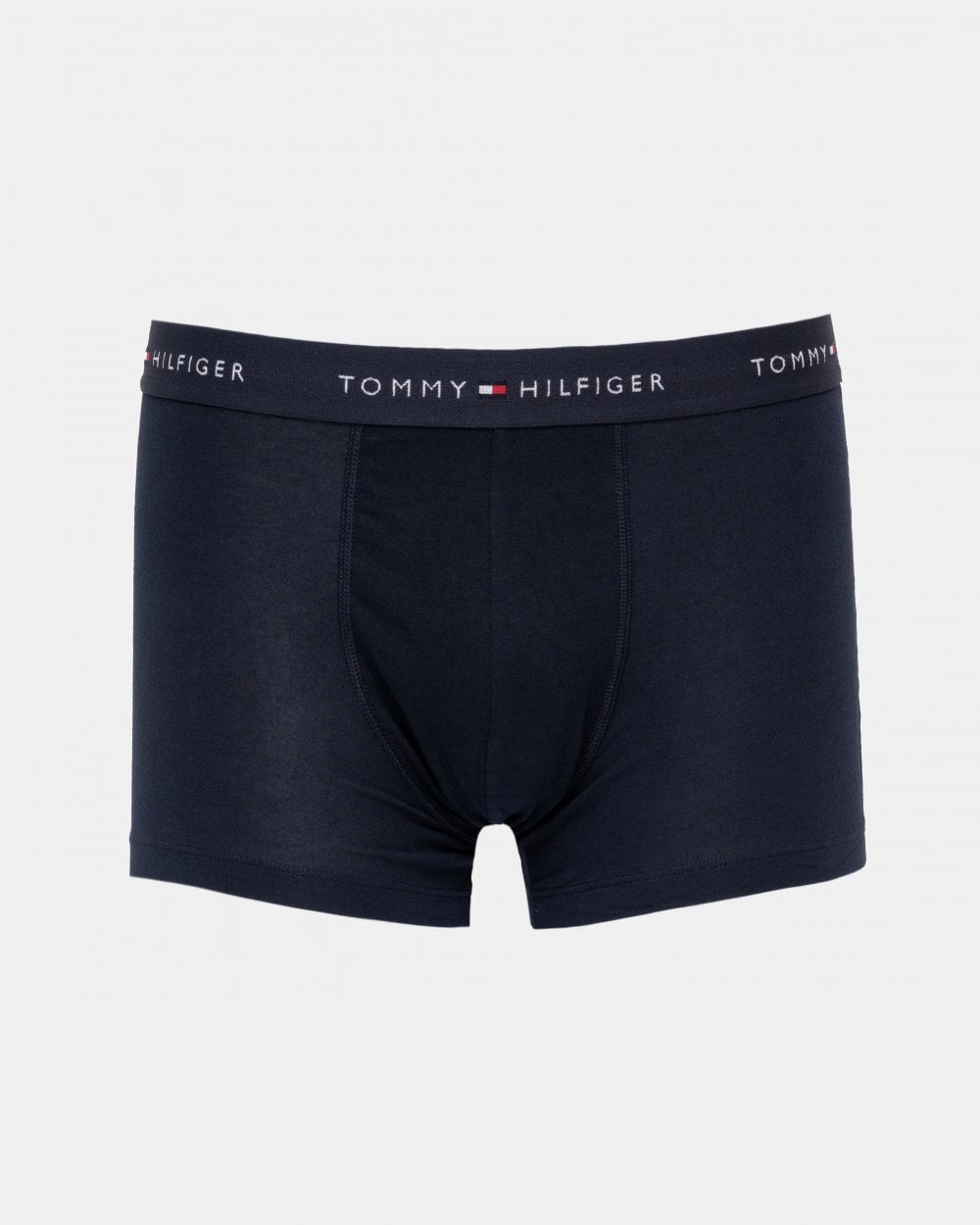 Tommy Hilfiger 3 Pack Mens Colour Waistband Trunks - Primary Red/White/Desert Sky