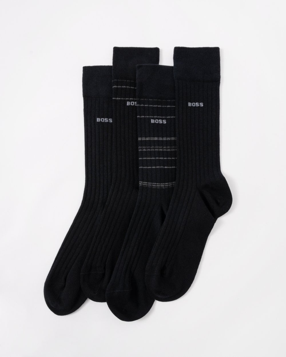 BOSS Orange BOSS Orange 4-Pack Mens Ribbed Socks Gift Set