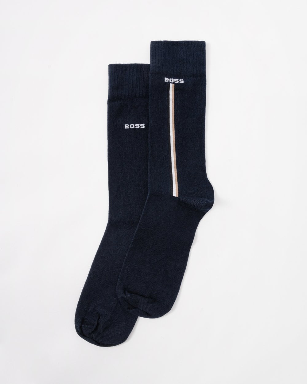 BOSS Orange 2-Pack Mens Regular Length Organic Cotton Blend Socks