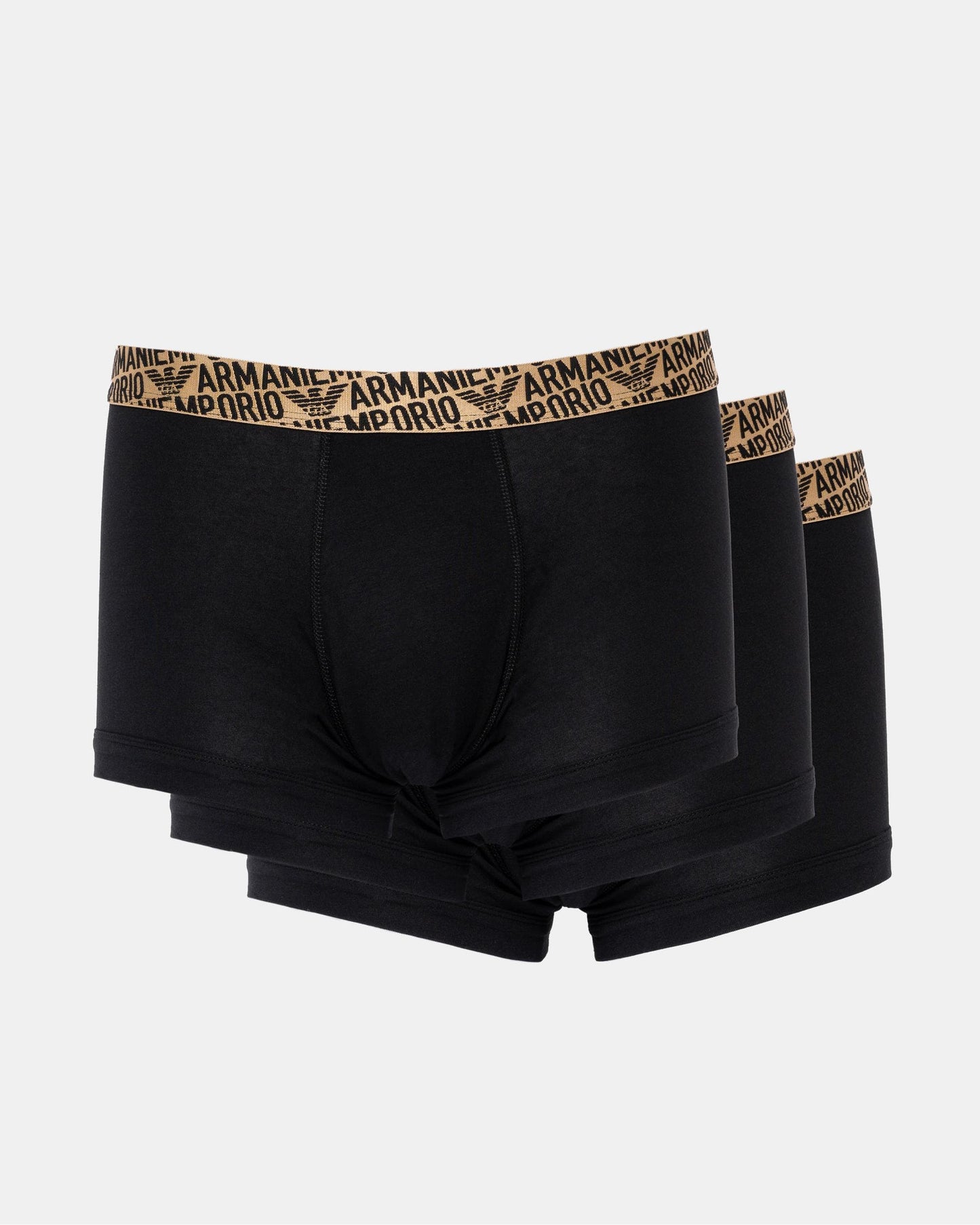 Emporio Armani Emporio Armani Mens 2-Pack Branded Waistband Trunks