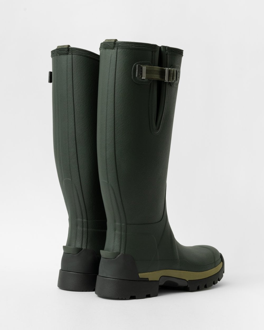 Hunter Balmoral Side Adjustable 3mm Neo Lined Tech Sole Mens Tall Boot - Dark Olive
