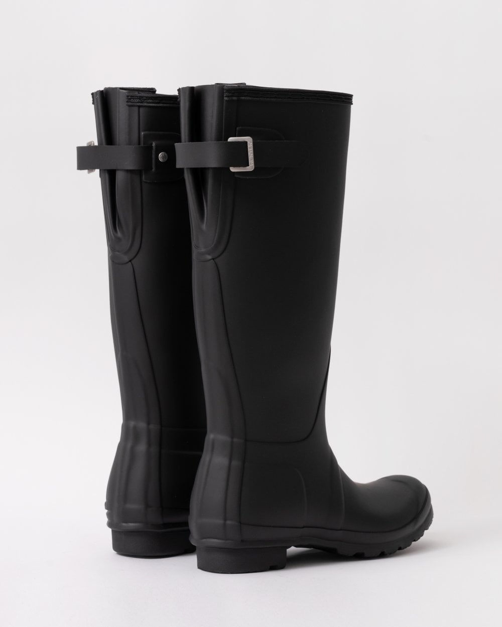 Hunter Original Tall Back Adjustable Womens Wellies - Black