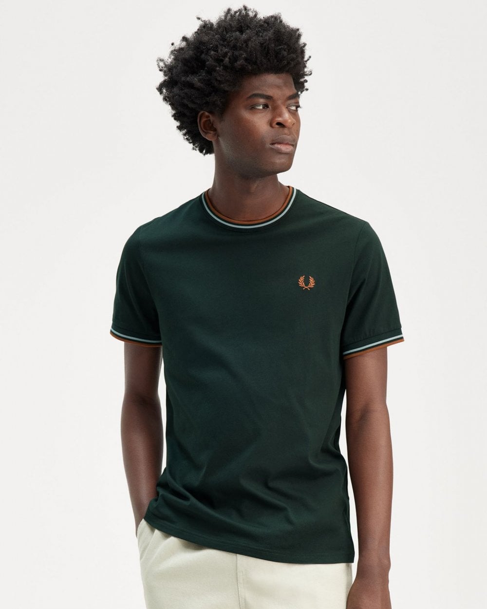 Fred Perry Mens Twin Tipped T-Shirt Pre S/S 25