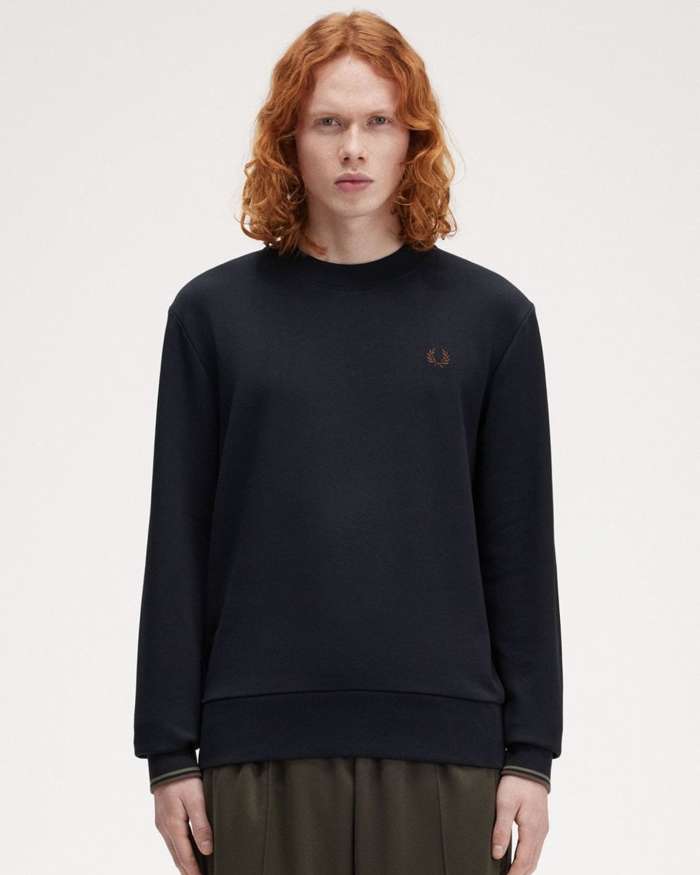 Fred Perry Mens Crew Neck Sweatshirt