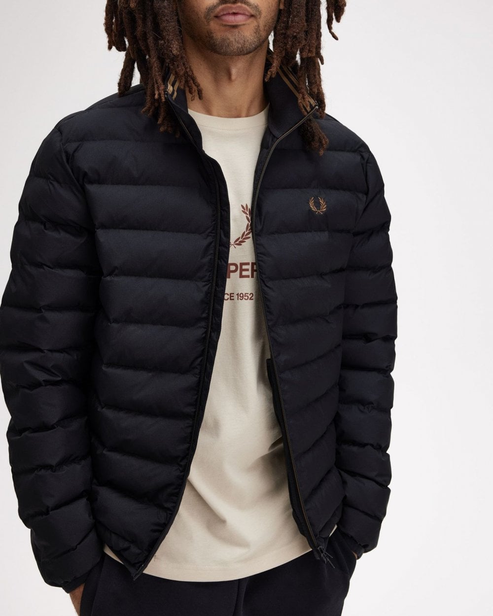 Fred Perry Mens Insulated Jacket - Black 102