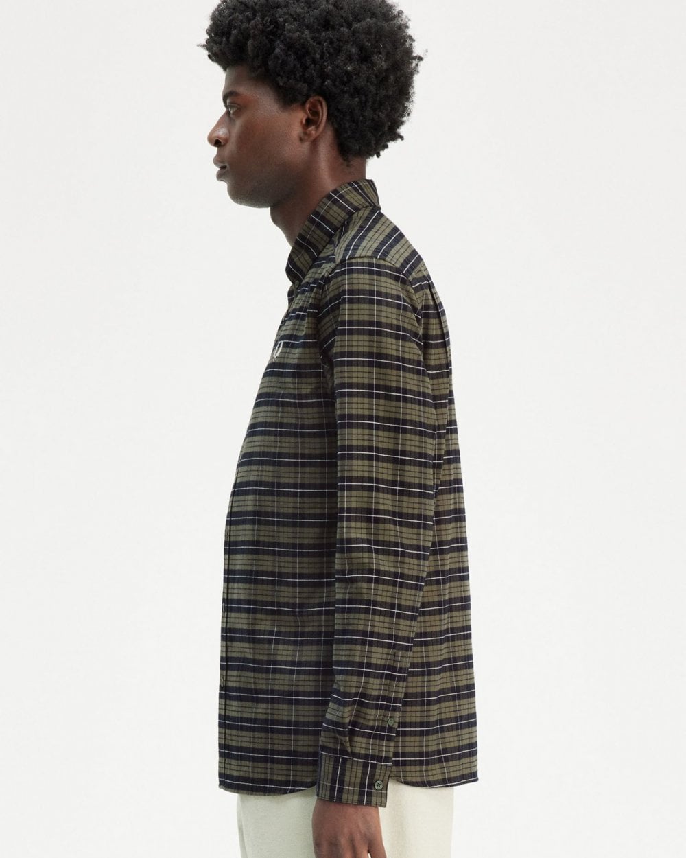 Fred Perry Fred Perry Mens Brushed Oxford Tartan Shirt