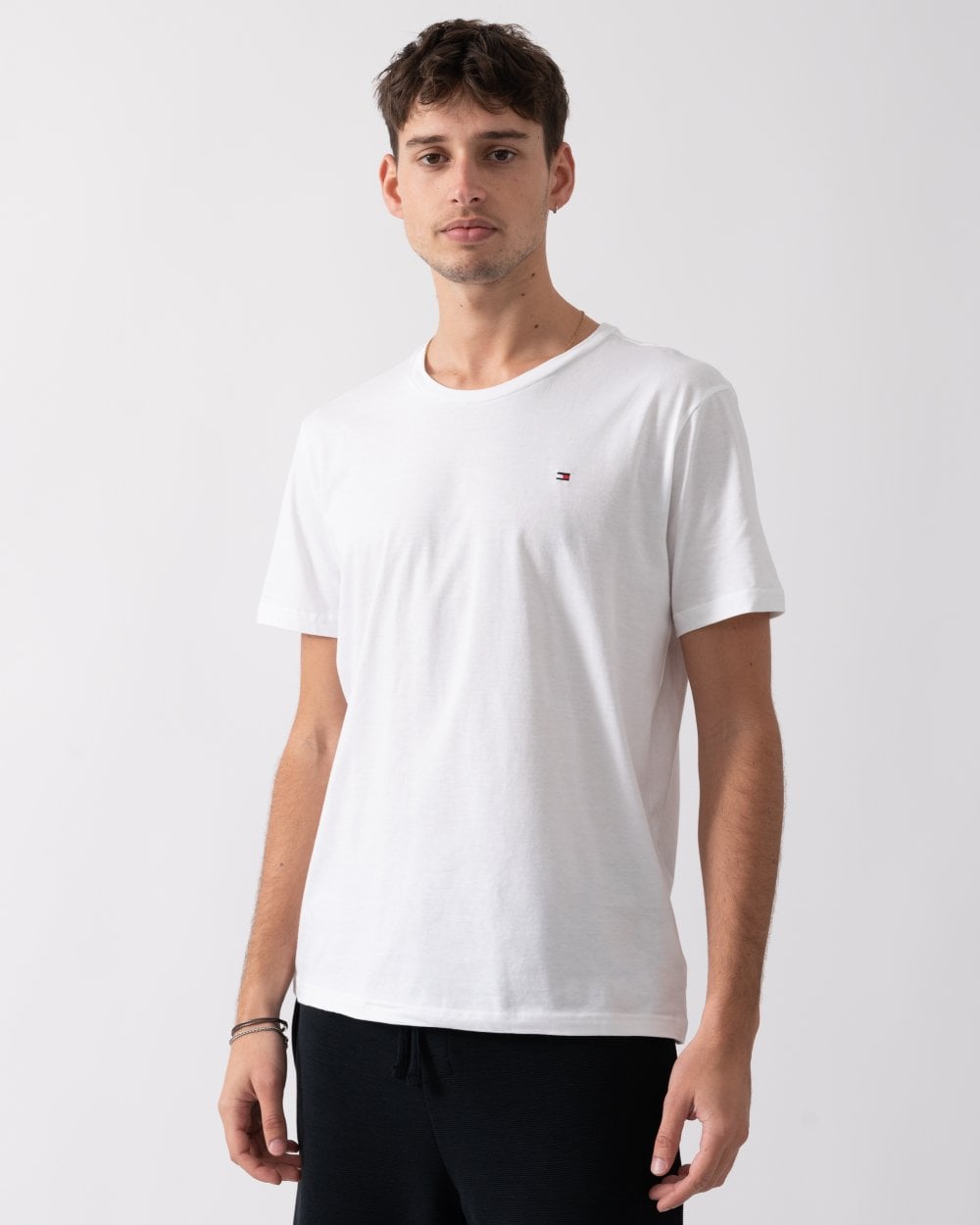 Tommy Hilfiger 3 Pack Mens T-Shirts - Grey Heather/Military Denim/White