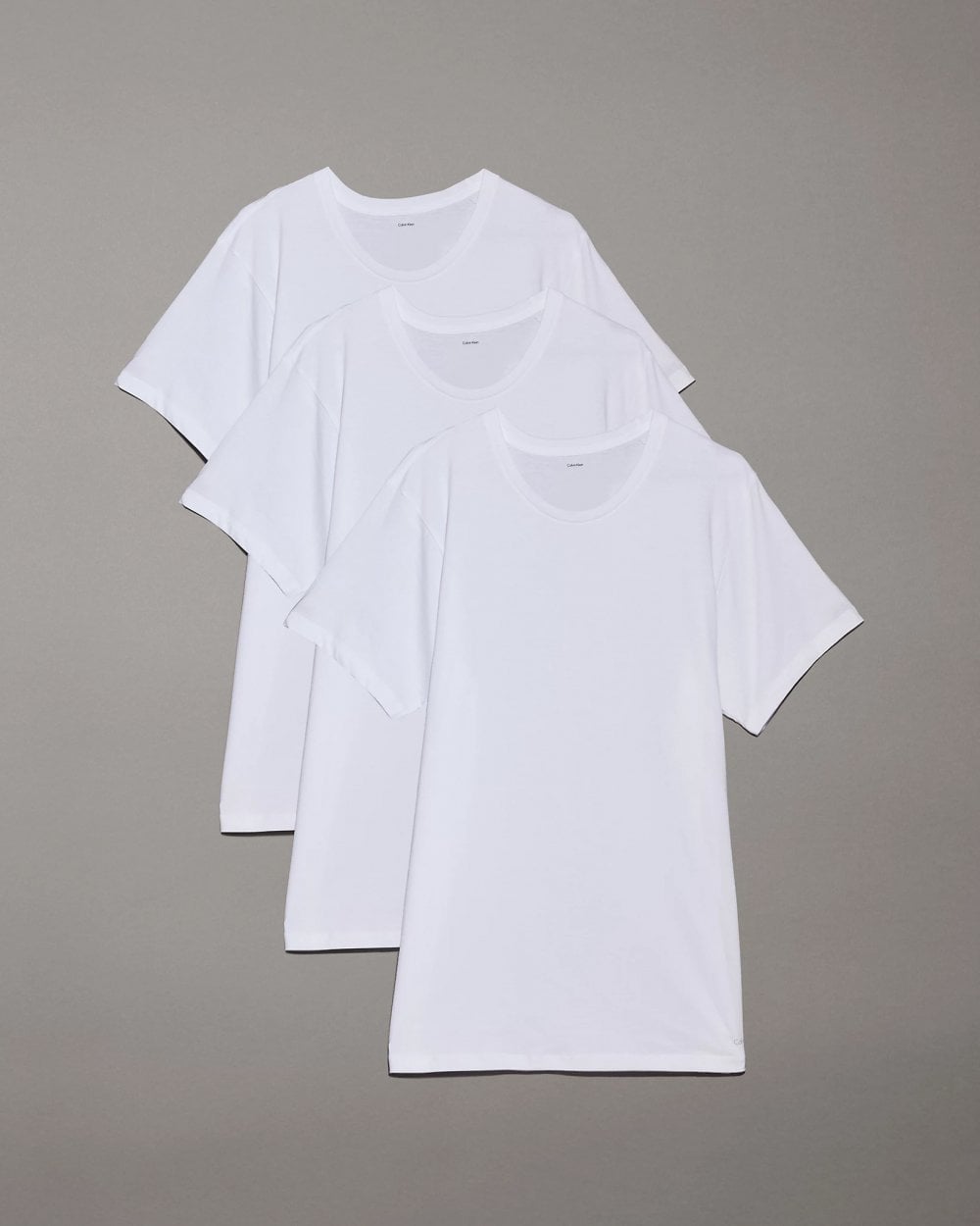 Calvin Klein 3 Pack Mens Crew Neck T-Shirts - White