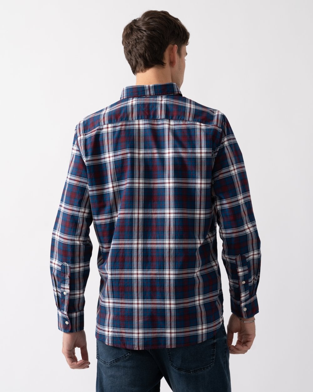 Tommy Hilfiger Tommy Hilfiger Flex Poplin Tommy Tartan Mens Long Sleeve Shirt