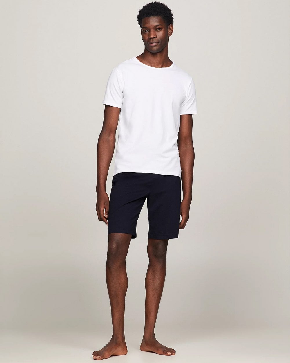 Tommy Hilfiger 3 Pack Essential Mens Stretch T-Shirts - White/White/White