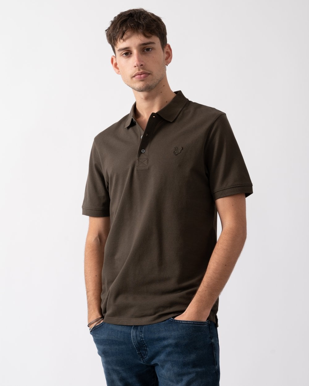 Lyle & Scott Tonal Eagle Mens Polo Shirt